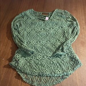NOBO Green Lace Women's Blouse